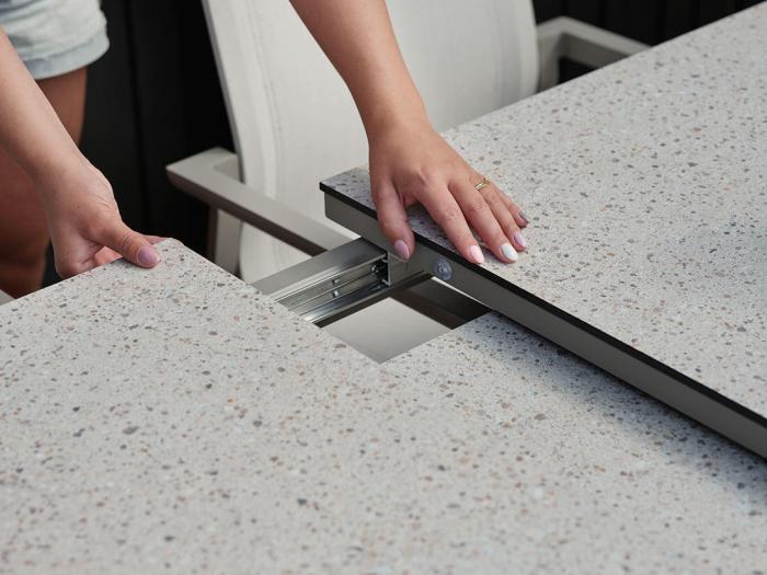 Bild 7, Hillmond HPL 238-297X100 cm Khaki / Beige terrazzo - Brafab - Bonus Möbler