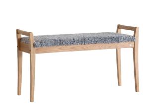 Meja F&aring;rskinn Ljusgr&aring; Lackad Ek - Oscarssons M&ouml;bel - Bonus M&ouml;bler