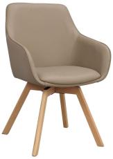 Alison Tr&auml;ben / Beige l&auml;der Lackad ek - Rowico Home - Bonus M&ouml;bler