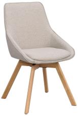 Alison Tr&auml;ben / Beige tyg Lackad ek - Rowico Home - Bonus M&ouml;bler