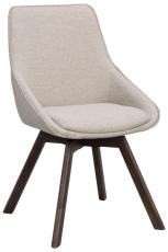 Alison Tr&auml;ben / Beige tyg Brunlackad ek - Rowico Home - Bonus M&ouml;bler