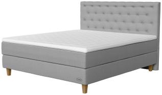 Ambassad&ouml;r+ Limited Edition med Diva 180X200 cm, Light Grey - Jensen Beds - Bonus M&ouml;bler