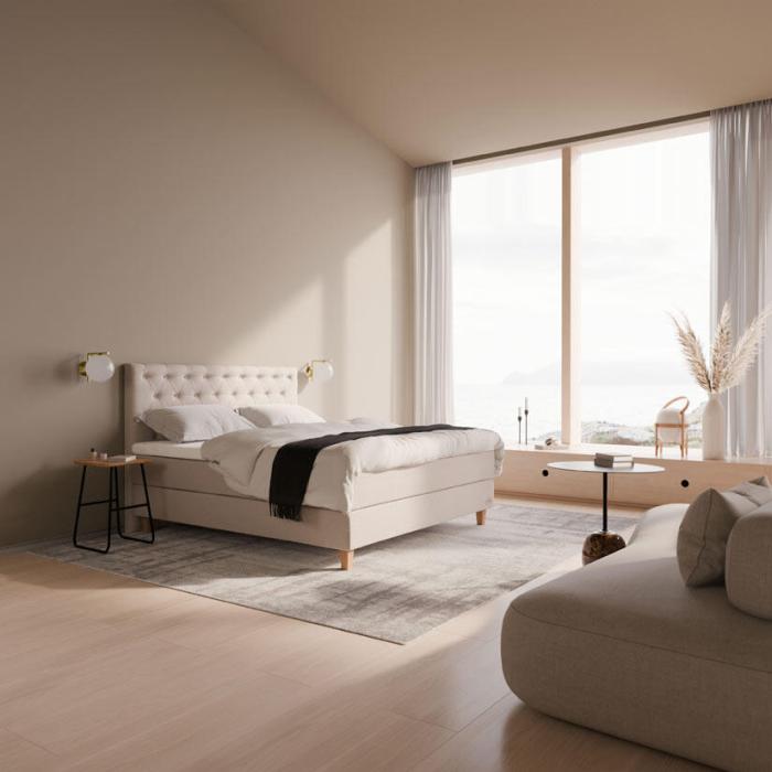Bild 3, Ambassadör+ Limited Edition 160X200 cm, Sand - Jensen Beds - Bonus Möbler