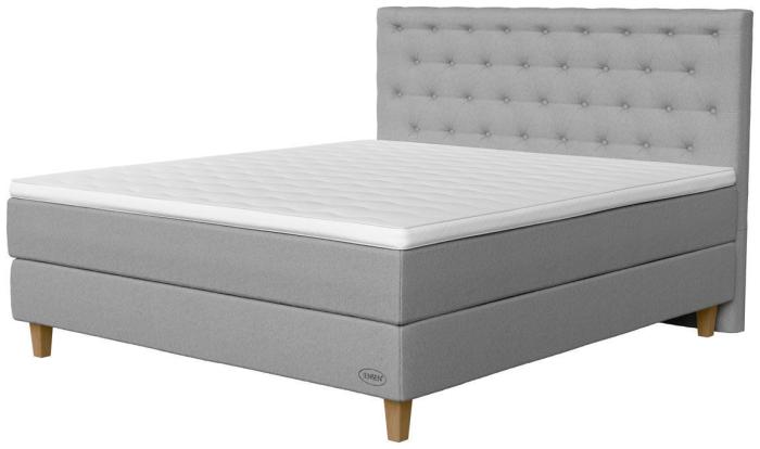 Bild 2, Ambassadör+ Limited Edition 160X200 cm, Light Grey - Jensen Beds - Bonus Möbler