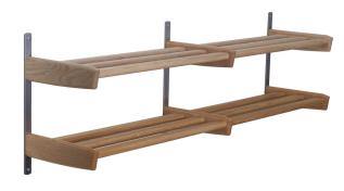 Meja V&auml;gg 115 cm 2 Plan Oljad Ek - Oscarssons M&ouml;bel - Bonus M&ouml;bler