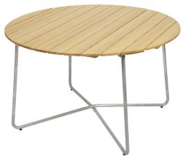 Bord 9A &Oslash;120 cm Oljad Furu / Varmf&ouml;rzinkat Stativ - Grythyttan St&aring;lm&ouml;bler - Bonus M&ouml;bler