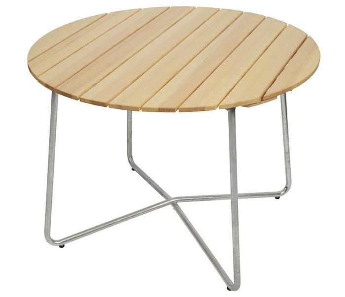 Bild 2, Bordsskiva Ø100 cm till bord 9A/9B 100 Obehandlad Furu - Grythyttan Stålmöbler - Bonus Möbler
