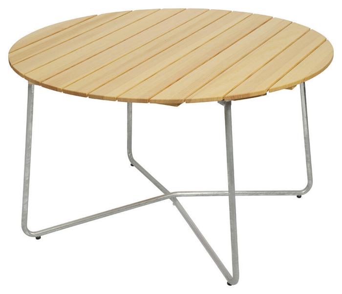 Bild 2, Bordsskiva Ø120 cm till bord 9A/9B 120 Obehandlad Furu - Grythyttan Stålmöbler - Bonus Möbler
