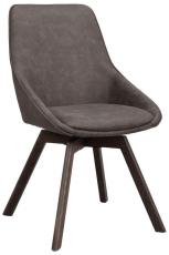 Alison Tr&auml;ben / M&ouml;rkgr&aring; microfiber Brunlackad ek - Rowico Home - Bonus M&ouml;bler