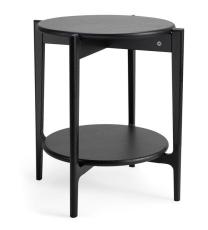 Leia &Oslash;51 cm Svartbetsad Lackad Ek - Oscarssons M&ouml;bel - Bonus M&ouml;bler