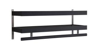 Nadja 80 cm 2 Plan Svartbetsad Lackad Ek - Oscarssons M&ouml;bel - Bonus M&ouml;bler