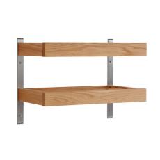 Nadja V&auml;gg 50 cm 2 Plan Oljad Ek - Oscarssons M&ouml;bel - Bonus M&ouml;bler