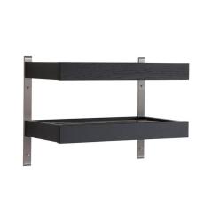 Nadja V&auml;gg 50 cm 2 Plan Svartbetsad Lackad Ek - Oscarssons M&ouml;bel - Bonus M&ouml;bler