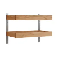 Nadja V&auml;gg 50 cm 2 Plan Oljad Ek - Oscarssons M&ouml;bel - Bonus M&ouml;bler