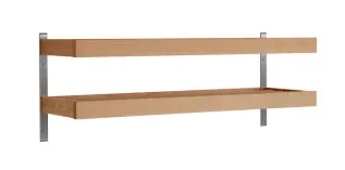 Nadja V&auml;gg 80 cm 2 Plan Oljad Ek - Oscarssons M&ouml;bel - Bonus M&ouml;bler