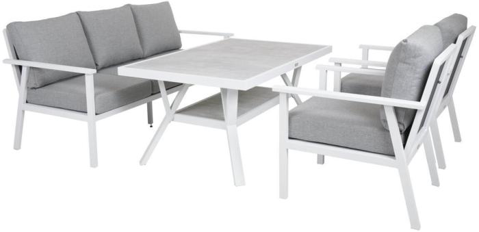 Bild 3, Samvaro Hög Vit / Grå - Brafab - Bonus Möbler