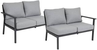 Samvaro H&ouml;g Avslut v&auml;nster och h&ouml;ger Antracit / Gr&aring; - Brafab - Bonus M&ouml;bler