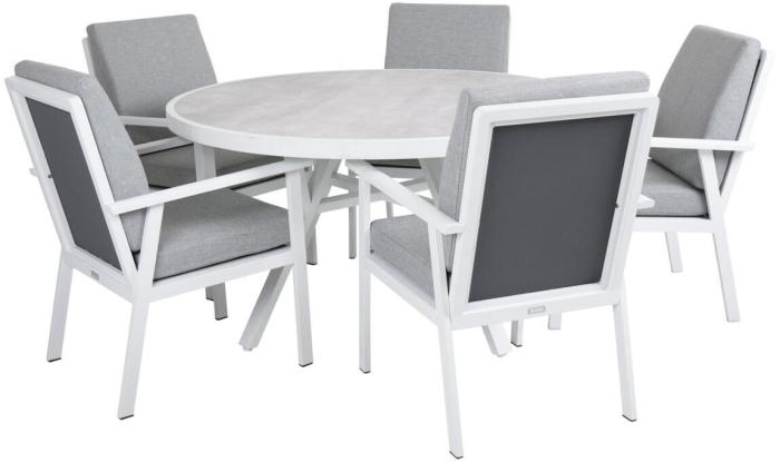 Bild 2, Samvaro Ø140 cm Vit / Grå - Brafab - Bonus Möbler