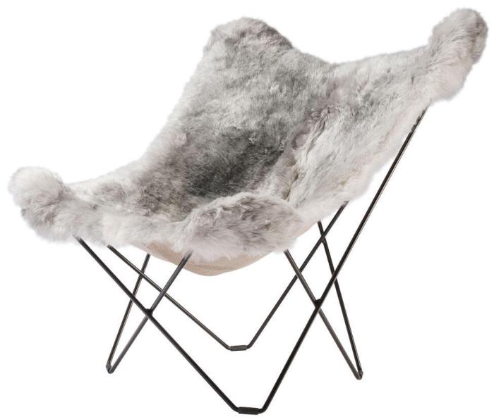 Bild 2, Iceland Mariposa Shorn Grey - Cuero Design - Bonus Möbler