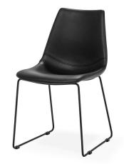 Fly Svart PU Svart Metall Underrede - Torkelson - Bonus M&ouml;bler