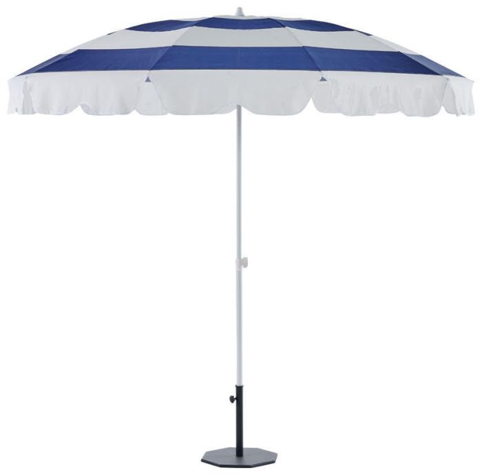 Bild 2, Follina Ø240 cm Vit / Blue stripe - Brafab - Bonus Möbler