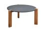 Domino &Oslash;70 cm Antracit / Teak - Slasken - Bonus M&ouml;bler