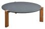 Domino &Oslash;90 cm Antracit / Teak - Slasken - Bonus M&ouml;bler