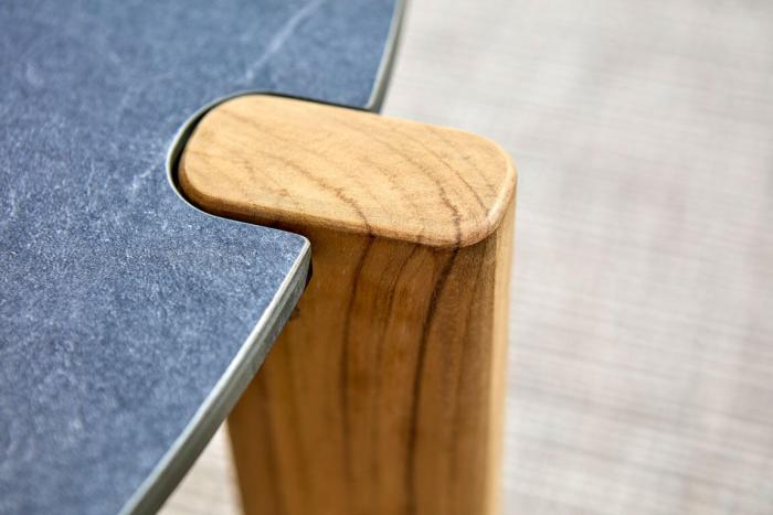 Bild 5, Domino Ø70 cm Antracit / Teak - Brafab - Bonus Möbler