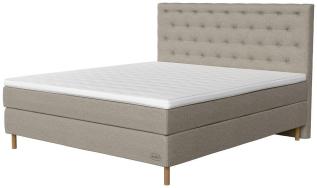 Ambassad&ouml;r+ Limited Edition med Diva 160X200 cm, Greige - Jensen Beds - Bonus M&ouml;bler
