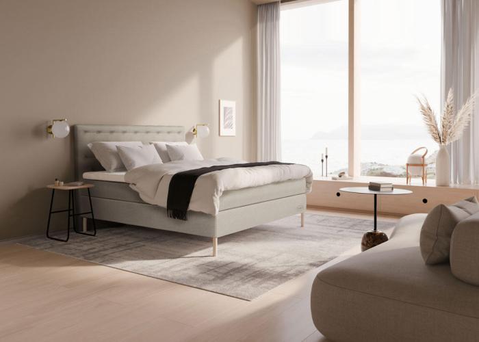 Bild 4, Ambassadör+ Limited Edition 160X200 cm, Greige - Jensen Beds - Bonus Möbler
