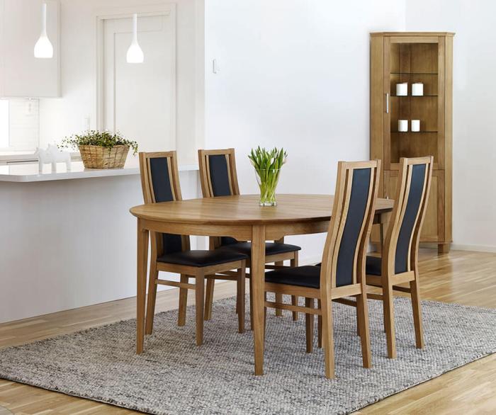 Bild 7, Hovdala Runt Ø115-160/205 cm Oljad ek - Torkelson - Bonus Möbler