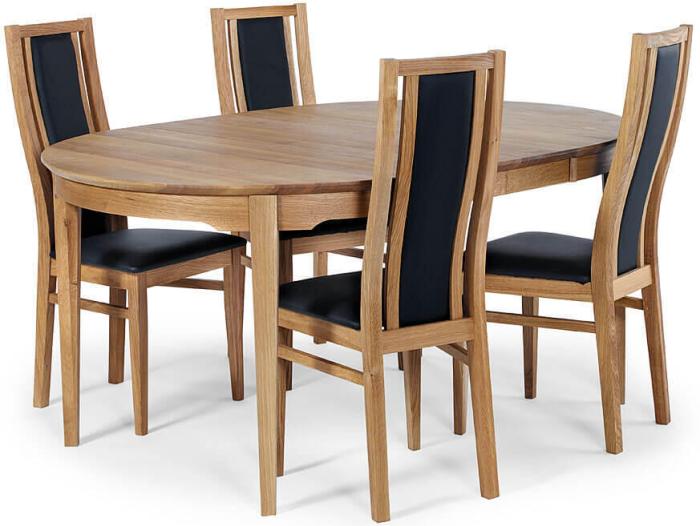 Bild 5, Hovdala Runt Ø115-160/205 cm Oljad ek - Torkelson - Bonus Möbler