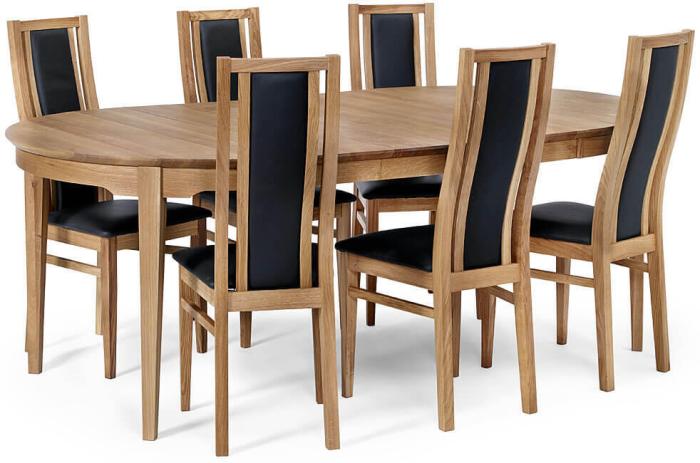 Bild 6, Hovdala Runt Ø115-160/205 cm Oljad ek - Torkelson - Bonus Möbler