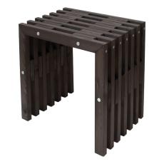 EcoFurn&reg; D-Bench 45 cm Furu Oljad svart - Hillerstorp - Bonus M&ouml;bler