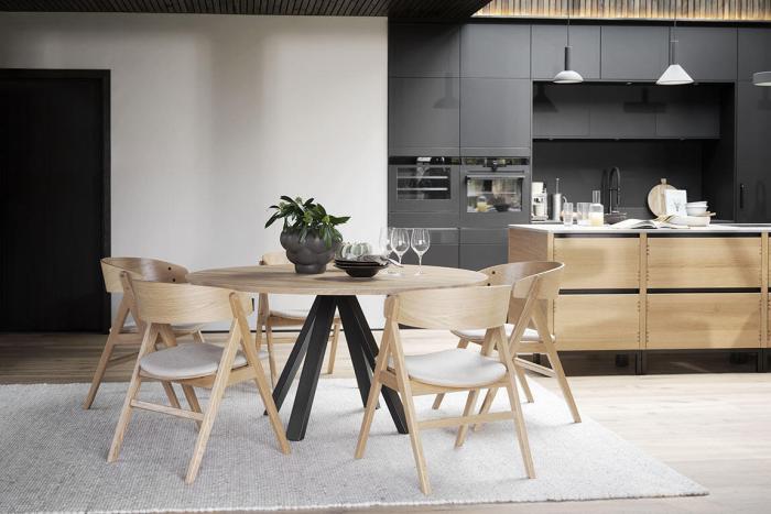 Bild 14, Waterton Lackad ek / Beige tyg - Rowico Home - Bonus Möbler