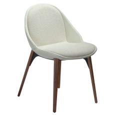 Arch Boucl&eacute;tyg med tr&auml;ben Bone White / Walnut - Dan-Form - Bonus M&ouml;bler