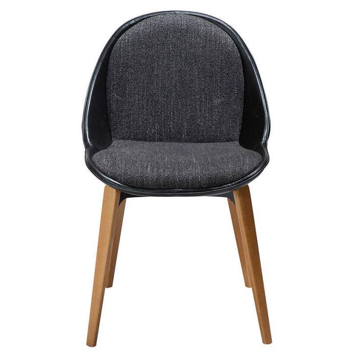 Bild 2, Arch Bouclétyg med träben Raven Black / Ash - Dan-Form - Bonus Möbler
