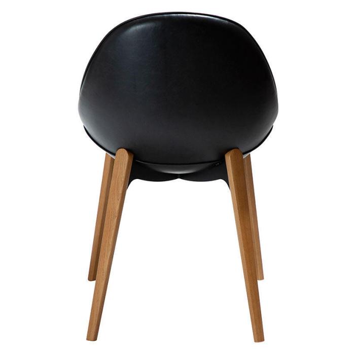 Bild 4, Arch Bouclétyg med träben Raven Black / Ash - Dan-Form - Bonus Möbler