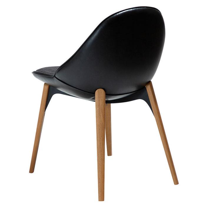 Bild 5, Arch Bouclétyg med träben Raven Black / Ash - Dan-Form - Bonus Möbler