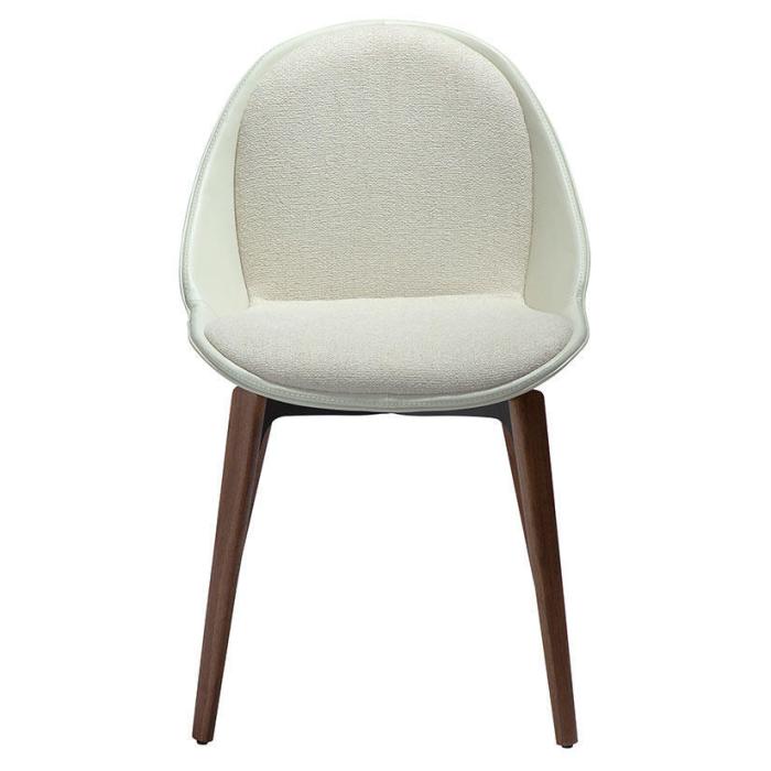 Bild 2, Arch Bouclétyg med träben Bone White / Walnut - Dan-Form - Bonus Möbler