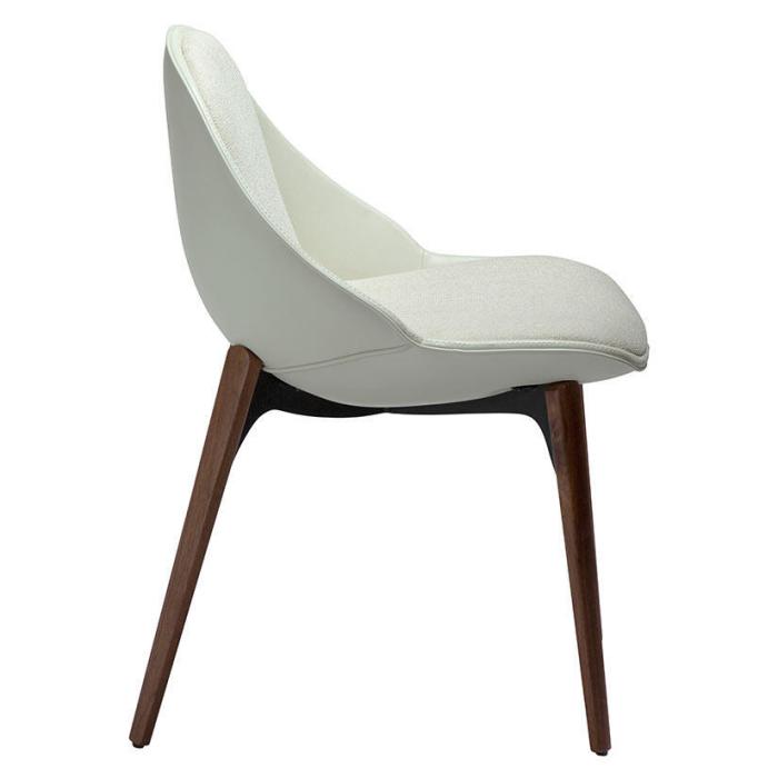 Bild 3, Arch Bouclétyg med träben Bone White / Walnut - Dan-Form - Bonus Möbler
