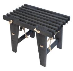 EcoFurn&reg; EcoBench 60 cm Al Oljad svart - Slasken - Bonus M&ouml;bler