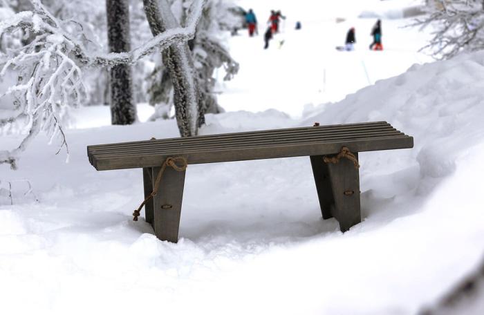 Bild 3, EcoFurn® EcoBench 120 cm Furu Oljad grå - Hillerstorp - Bonus Möbler