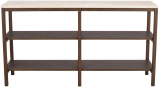 Orwel H75 cm Beige travertin / Brun ek - Rowico Home - Bonus M&ouml;bler