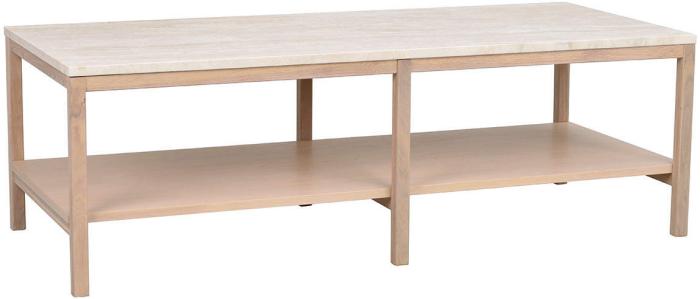 Bild 2, Orwel 140X60 cm Beige travertin / Vitpigmenterad ek - Rowico Home - Bonus Möbler