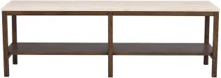 Orwel H45 cm Beige travertin / Brun ek - Rowico Home - Bonus M&ouml;bler