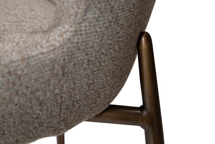 Bild 6, Glam Bouclétyg Pebble Earth / Antique Brass - Dan-Form - Bonus Möbler