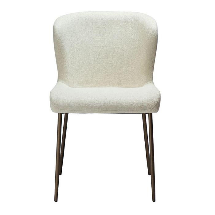 Bild 2, Glam Bouclétyg Bone White / Antique Brass - Dan-Form - Bonus Möbler