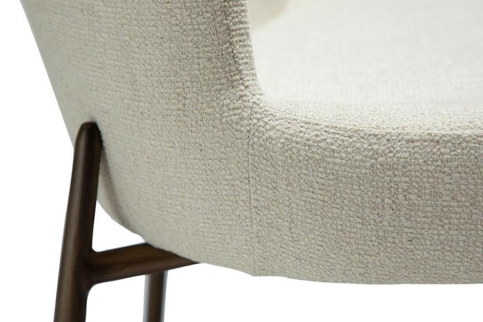 Bild 8, Glam Bouclétyg Bone White / Antique Brass - Dan-Form - Bonus Möbler