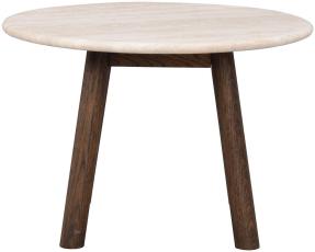 Taransay &Oslash;60 cm Beige travertin Brun ek - Rowico Home - Bonus M&ouml;bler